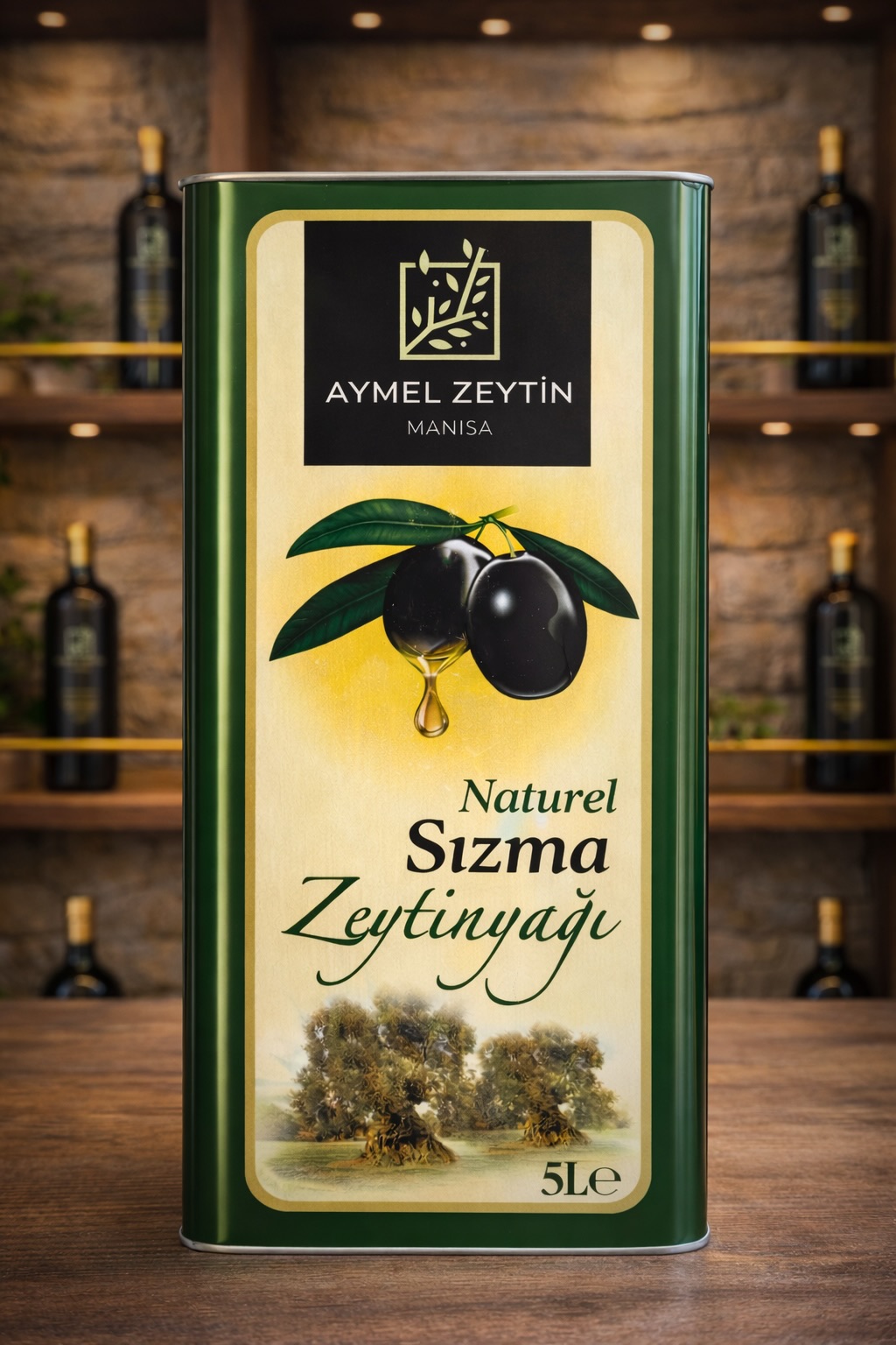 Naturel Sızma Zeytinyağı Soğuk Sıkım 5 Litre